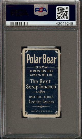 Rare 1909 - 11 T206 Jimmy Dygert Polar Bear Back Philadelphia PSA 1.  5 2