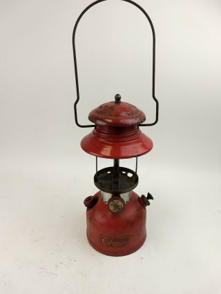 Vintage 1956 Coleman " Red " Lantern No.  200a Dated 2/56 Collect/restore/use