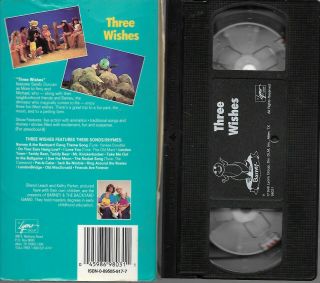 BARNEY the Dinosaur THREE WISHES Sandy Duncan VHS Rare 2