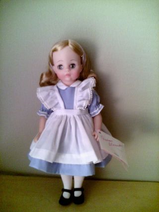 Vintage 1965 Madame Alexander 14 " Alice Doll With Outfit / Hand Tag