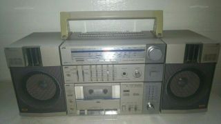 Vintage Rare 1982 Jvc Pc - R11 Radio,  Boombox,  Ghettoblaster Am/fm Cassette,