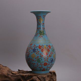 Chinese Ancient Antique Hand Make Enamel Vase Yongzheng Mark S2