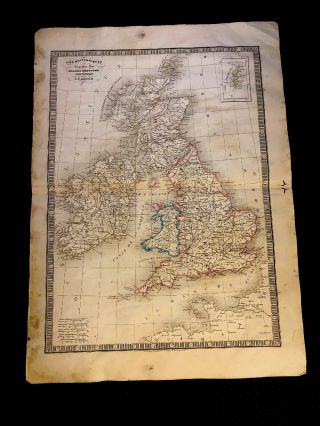 Map Of The United Kingdom 1800s