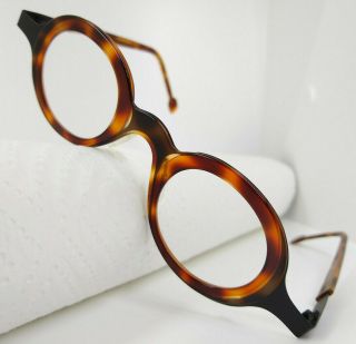 Theo Wim Round Sunglasses Eyeglasses Frames Belgium Tortoise Unique Rare Glasses