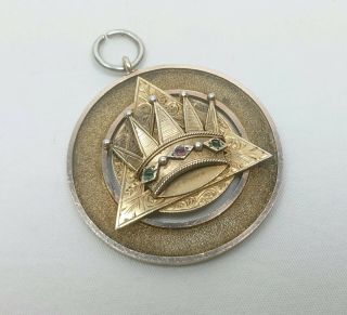 Antique / Vintage Silver Gilt Masonic Breast Collar Jewel Medal Royal Arch?
