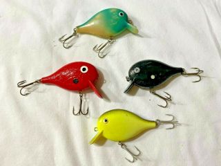 4 Vintage Thompson Small Doll Top Secret Fishing Lures