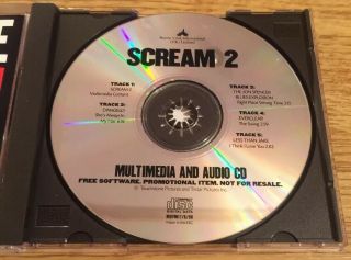 SCREAM 2 - Rare Multimedia & Audio Promo CD (PC CD - ROM) (Music Soundtrack) (1998) 3