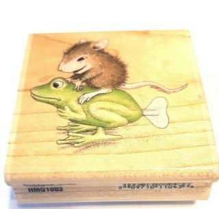 House Mouse Giddyup Hmg1003 Frog Toy Playing Fun Rare Retired Stampabilities