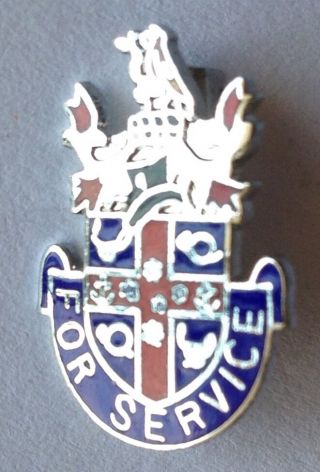 For Service Classic Pin Badge Rare Vintage Military (d6)