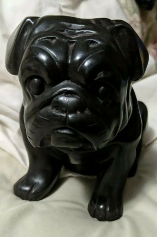 Rare Black Stone British Bulldog
