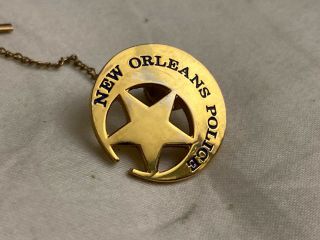 Rare Vintage Orleans Police Officer Lapel Pin Tie Tack