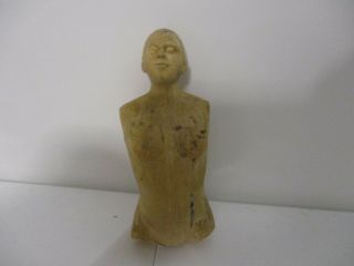 An Antique Vintage Carved Wood Figure Of A Man 