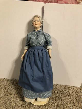 Rare Auntie Em Porcelain Doll Franklin Heirloom Wizard Of Oz