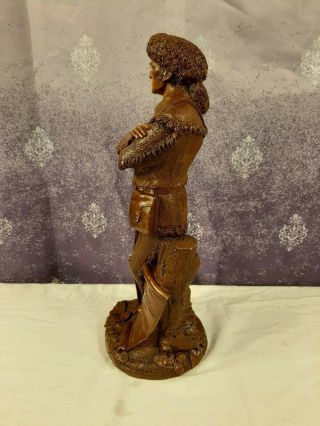 Signed Tom Clark Gnome Cairn Davy Crockett Figurine Retired Rare 1996 Edition 2