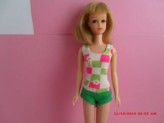 Vintage 1965 Mattel Francie Barbie Doll - Japan - In Bathing Suit