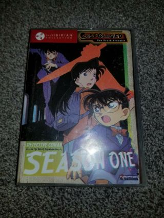 Case Closed Season One 4 Dvds Rare Oop Anime