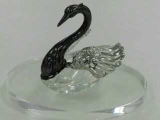 Seasoning Case Of The Silver Swan.  80g/ 2.  82oz.  Japanese Antique.