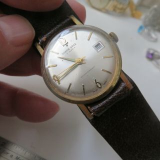 Wristwatch Vintage North Star Date 7 Jewel 25mm Band Parts