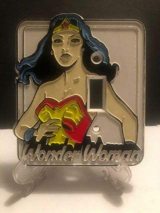 Vintage 1976 Wonder Woman Light Switch Outlet Wall Plate Cover Dc Comics Cool