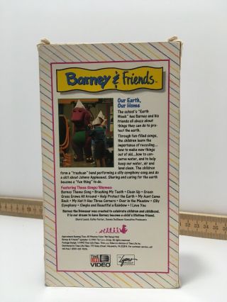 RARE BARNEY & Friends Our Earth Our Home CHILDREN ' S VHS TAPE BARNEY ' S 3