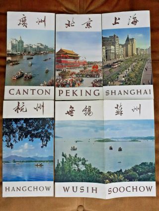 Vintage China Maps & Guides Of Peking,  Shanhai,  Canton,  Hangchow,  Soochow,  Wushi
