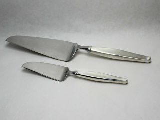 Towle Contour Sterling Silver Pie Server And Cheese Knife - Set Of 2 Items