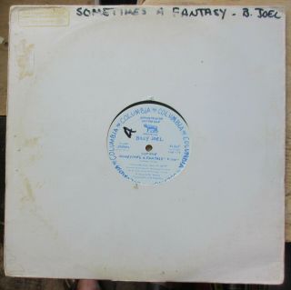 Billy Joel – Sometimes A Fantasy Very Rare 1980 Promo 12 Inch