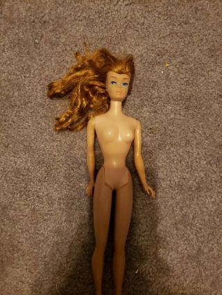 Vintage 1962 Midge/1958 Barbie Mattel Doll Patented 50s 60s Japan Rooted Lashes