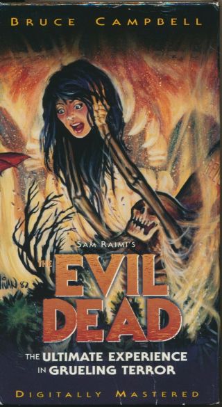 The Evil Dead Sam Raimi Bruce Campbell Great Box Art Vhs Rare