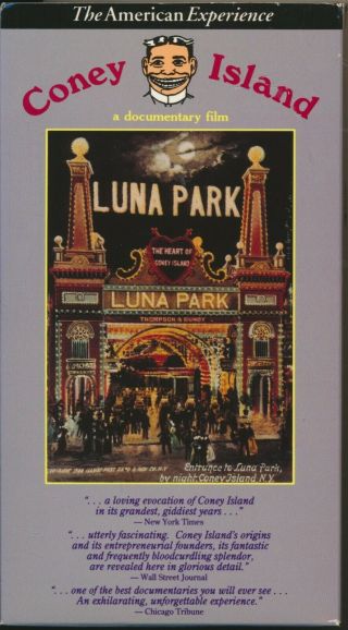 Coney Island World Famous Amusement Park Pbs Documentary Vhs Rare