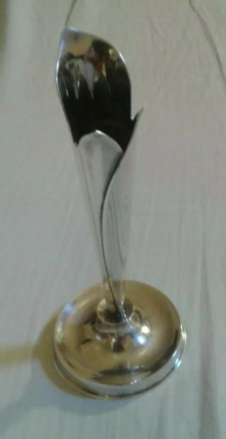 Vintage Denmark 319,  Candle Holder,  Silverplate,  Cala Lily,  Fish And El