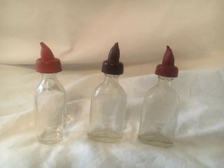 Vintage 3 Baby Doll Glass Bottles Doll - E - Toys By Amsco