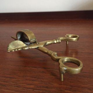 Vintage Brass Scissor Candle Snuffer / Wick Trimmer