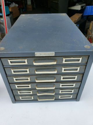 Cool Vintage Heavy Duty Steel Master Index Card Photo File Metal Box Case 2