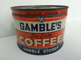 Rare Antique Vintage 1lb Gamble 
