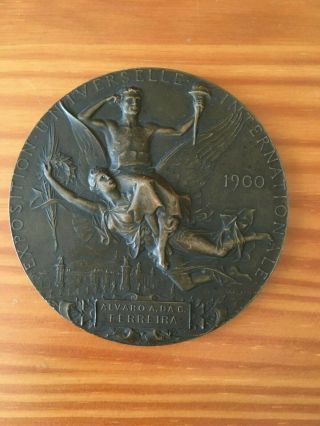 Antique And Rare Bronze Medal Of International Universal Expo 1900