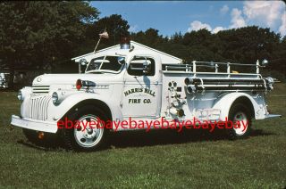 Fire Apparatus Slide,  Antique,  Harris Hill Fc / Ny,  1944 Chevy / Cayasler