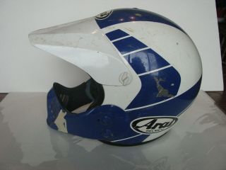 Vintage Arai Mx - Pro Racing Helmet Large,  Blue/white