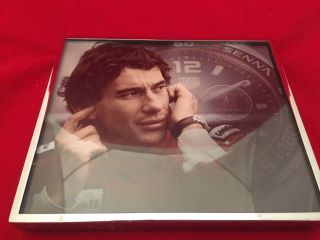 Ayrton Senna F1 With Silver Tag Heuer Frame Rare Don 