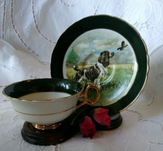 Vintage Regency Bone China Springer Spaniel Tea Cup & Saucer England