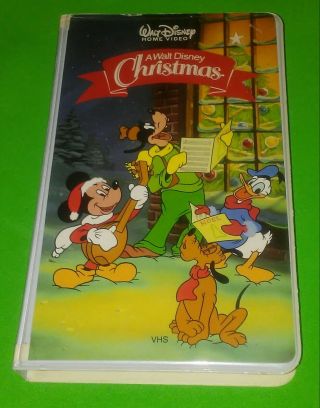 Rare Edition A Walt Disney Christmas Vhs Vcr Tape Mickey Donald Goofy Pluto