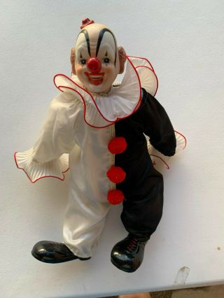 Vintage Porcelain Bozo The Clown Doll,  Music Playing Doll " Bring In The Clowns "