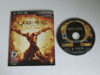 God Of War Ascension Sony Ps3 Playstation 3 100 Rare Sleeve Version
