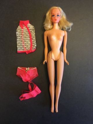 Vintage Mod Talking Barbie Doll Blonde Mute Oss Attached Arms And Legs Tlc