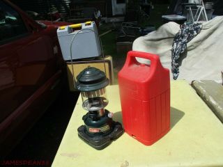 Vintage Coleman Adjustable 2 Mantle Lantern 288a700t 288a700 5/86 With Hard Case