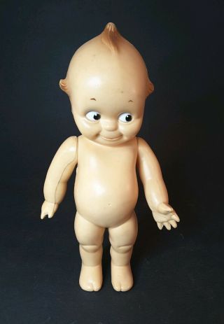 Vintage Kewpie Doll 8.  75 " Tall Molded Plastic Jointed Arms O 