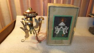 Vintage Antique Keydel Christmas Tree Topper Electric Angel Chimes Nmib Rare Htf
