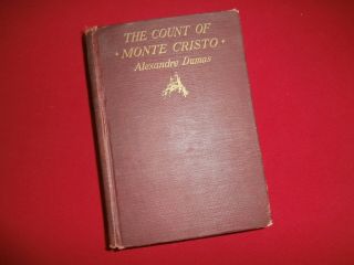 The Count Of Monte Cristo Antique Hardcover Book (1922) Vol 1 & 2 Illustrated