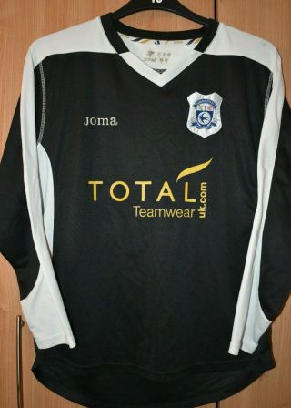 Joma Rare Vintage Cardiff City Academy Shirt 2008 - 2009 Size On Tag Uk Med App 42