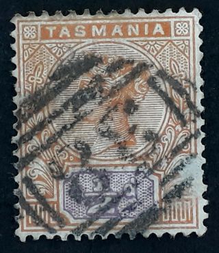 Rare Undated Tasmania Australia 1/2d Tablet Stamp Numeral Cds 38 - Glenorchy